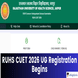 RUHS CUET 2026 UG Registration Begins; Apply by April 21 @ruhscuet2026.com